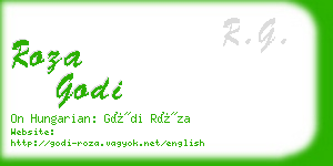 roza godi business card